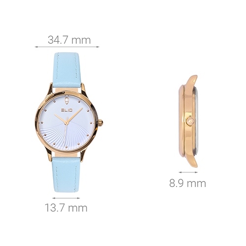 Đồng hồ ELIO 34.7 mm Nữ EL006-01 Màu Xanh Dương