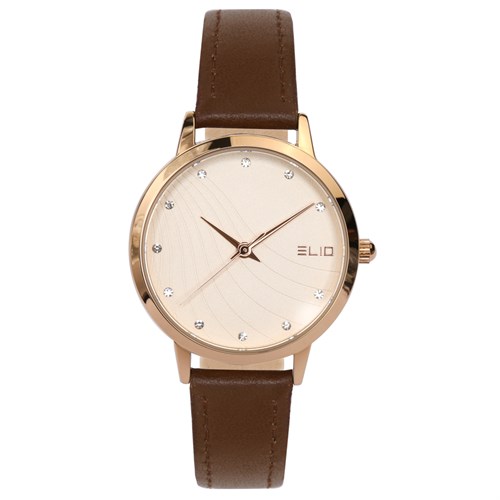 Đồng hồ ELIO 34.3 mm Nữ EL007-01 Màu Nâu