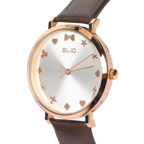 Đồng hồ ELIO 38.4 mm Nữ EL009-01 Màu Nâu