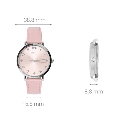 Đồng hồ Nữ Elio EL009-02 Màu Hồng