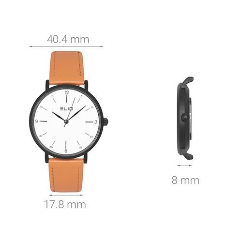 Đồng hồ ELIO 40.4 mm Nữ EL010-01 Màu Cam