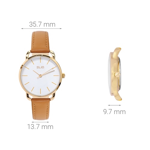 Đồng hồ ELIO 35.7 mm Nữ EL011-01 Màu Cam
