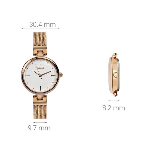 Đồng hồ Nữ Elio ES003-01 Màu Vàng