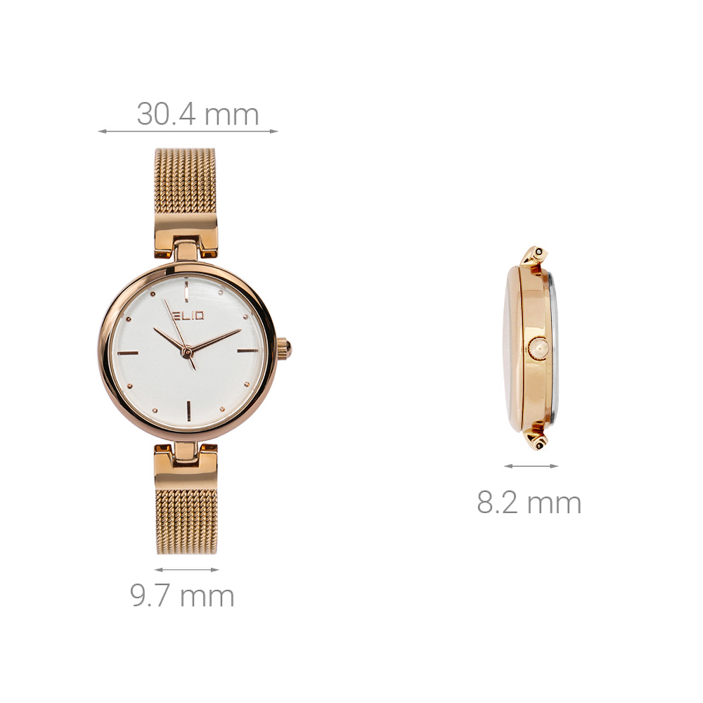 Đồng hồ Nữ Elio ES003-01 Màu Vàng