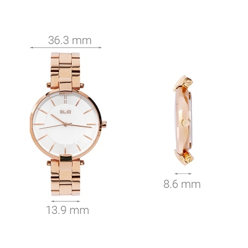 Đồng hồ ELIO 36.3 mm Nữ ES007-01 Màu Vàng