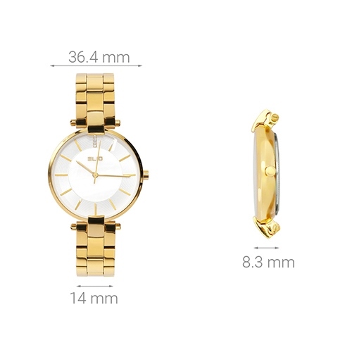 Đồng hồ ELIO 36.4 mm Nữ ES007-02 Màu Vàng