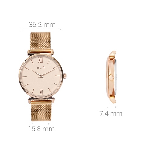 Đồng hồ Nữ Elio ES006-02 Màu Vàng