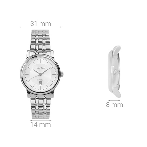 Đồng hồ KORLEX 31 mm Nữ KS001-01 Màu Bạc