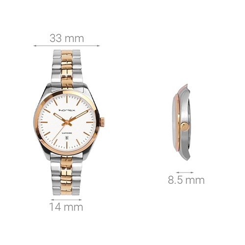 Đồng hồ KORLEX 33 mm Nữ KS002-02 Màu Bạc