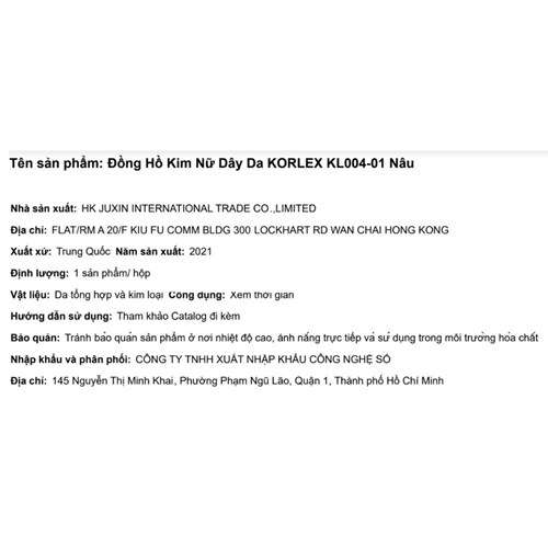 Đồng hồ Nữ Korlex KL004-01 Màu Hồng