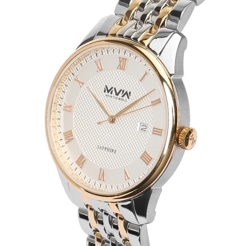 Đồng hồ MVW 40 mm Nam MS001-02 Màu Bạc