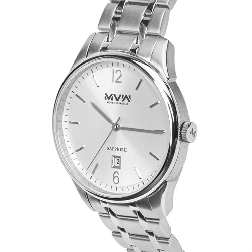Đồng hồ MVW 40 mm Nam MS002-01 Màu Bạc
