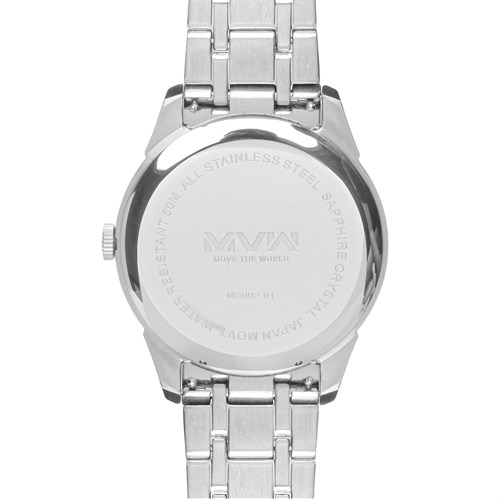 Đồng hồ MVW 40 mm Nam MS002-01 Màu Bạc
