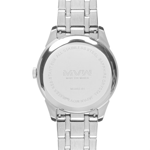 Đồng hồ MVW 40 mm Nam MS003-01 Màu Bạc