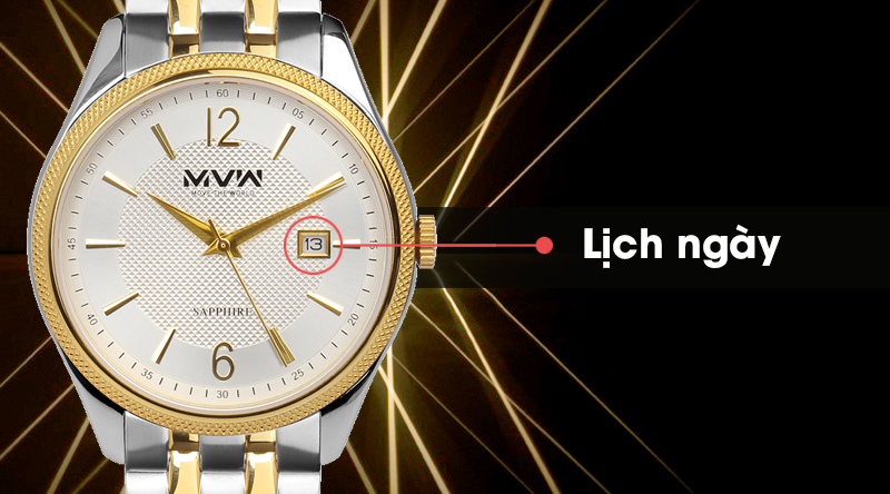 Đồng hồ Nam MVW MS004-01 có lịch ngày tiện lợi Đồng hồ Nam MVW MS004-01 có lịch ngày tiện lợi