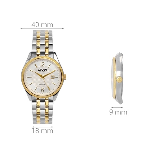 Đồng hồ Nam MVW MS004-01 Màu Bạc