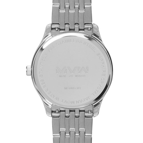 Đồng hồ MVW 40 mm Nam MS005-01 Màu Bạc