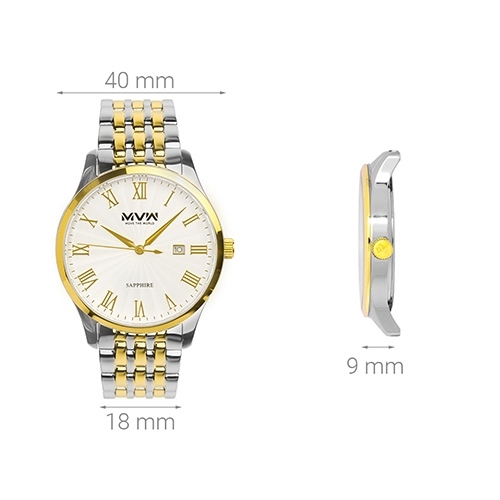 Đồng hồ Nam MVW MS005-02 Màu Bạc