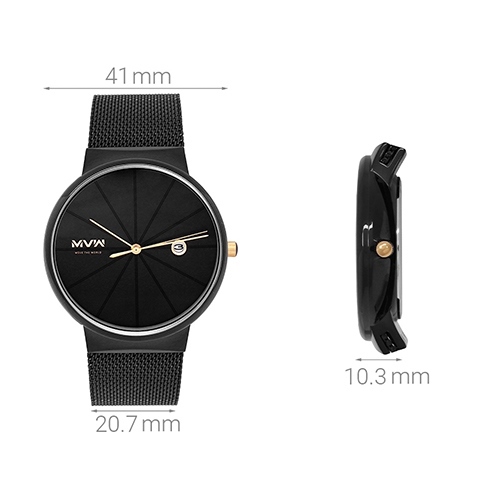 Đồng hồ Nam MVW MS010-02 Màu Đen