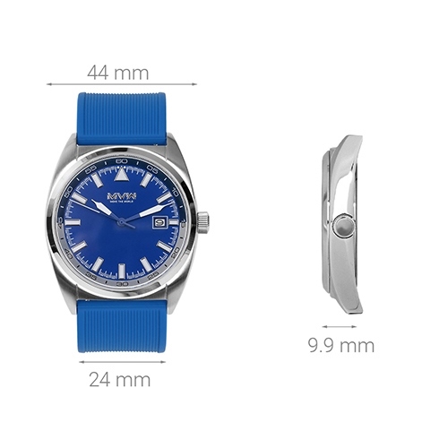 Đồng hồ MVW 44 mm Nam MP001-01 Màu Xanh Dương