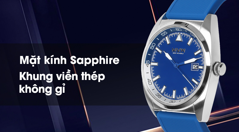 Đồng hồ Nam MVW MP001-01 có mặt kính cao cấp, khung viền chắc chắn Đồng hồ Nam MVW MP001-01 có mặt kính cao cấp, khung viền chắc chắn