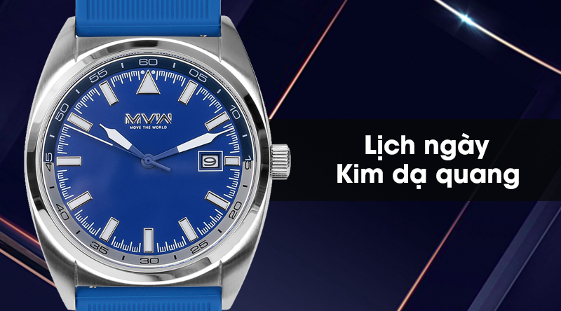 Đồng hồ Nam MVW MP001-01 có lịch ngày và kim dạ quang tiện ích Đồng hồ Nam MVW MP001-01 có lịch ngày và kim dạ quang tiện ích
