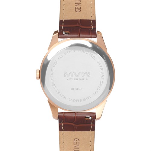 Đồng hồ MVW 40 mm Nam ML003-01 Màu Nâu