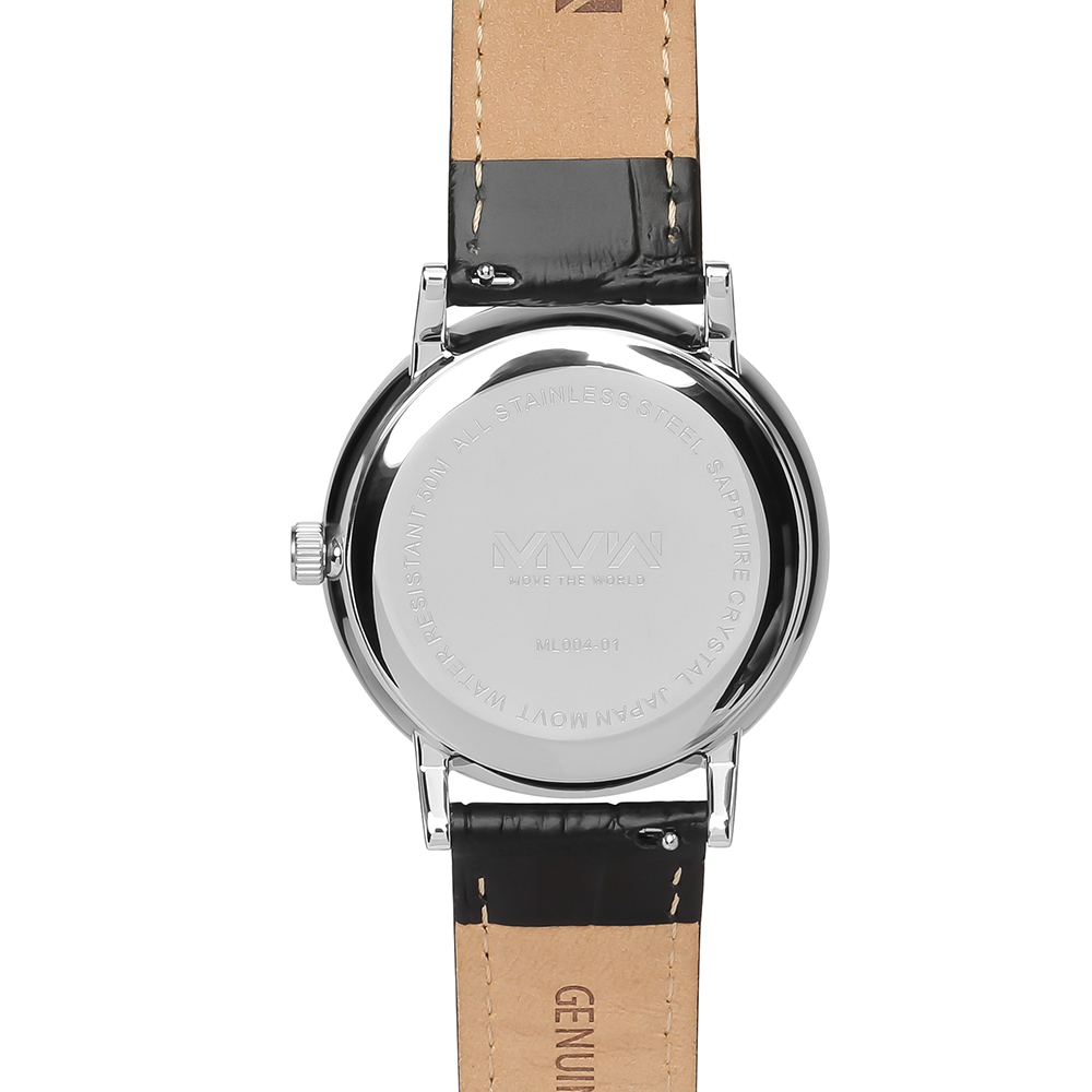 Đồng hồ MVW 40 mm Nam ML004-01 Màu Đen