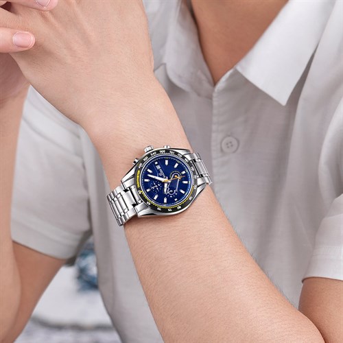 Đồng hồ Nam Nakzen SS5045GS-BK-2N13 Màu Bạc