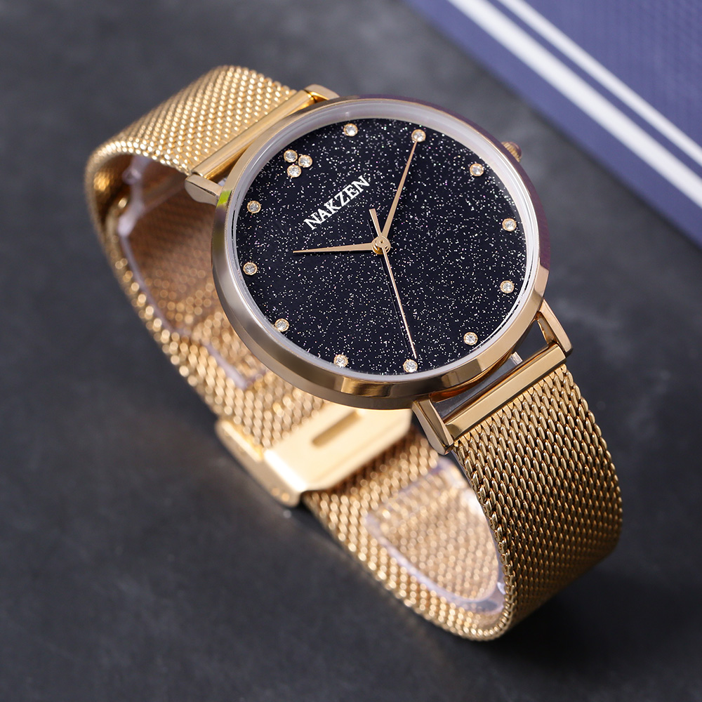 Đồng hồ NAKZEN Hoa & Gió 36 mm Nữ SS4060L-2NO