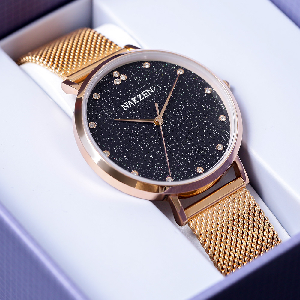 Đồng hồ NAKZEN Hoa & Gió 36 mm Nữ SS4060L-2NO