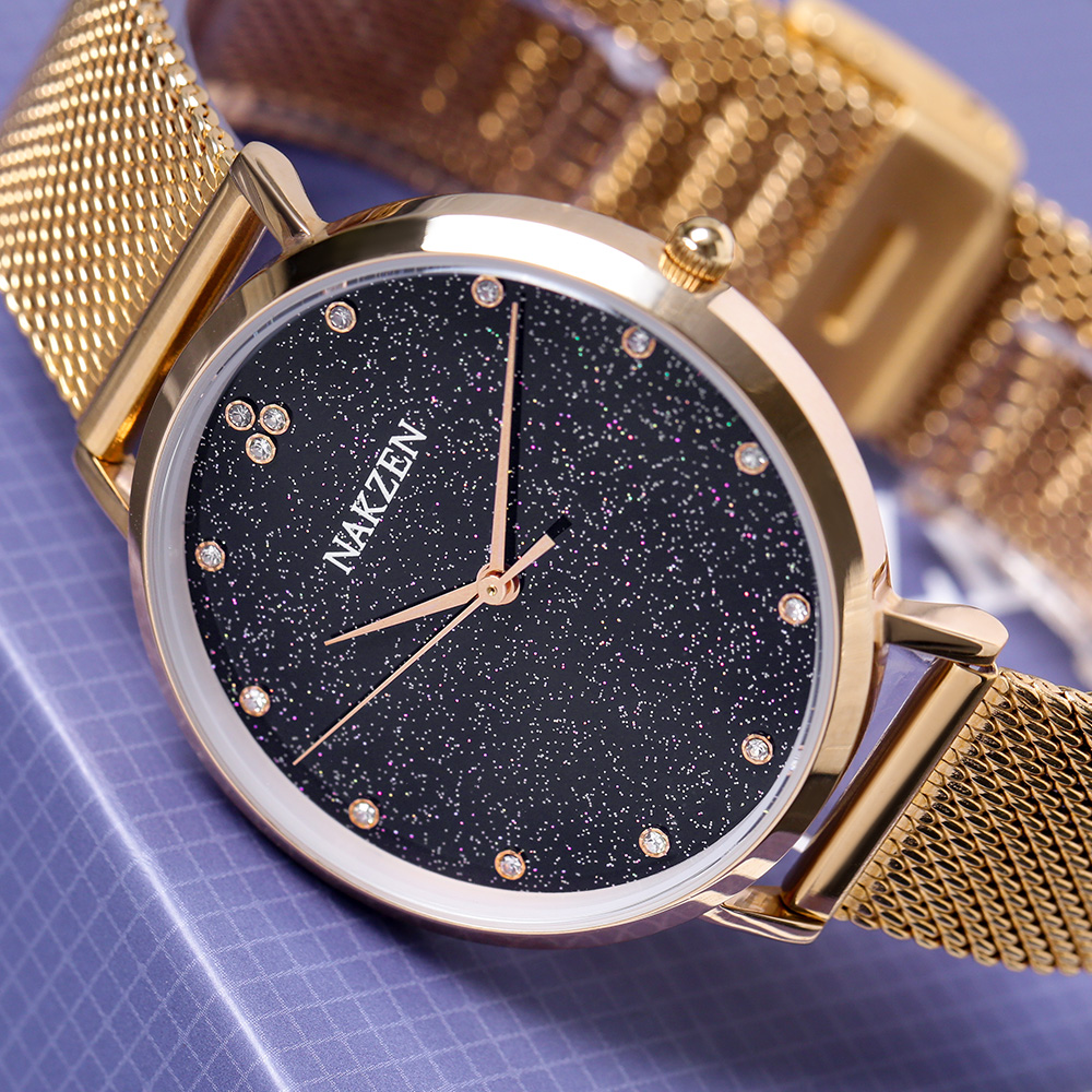 Đồng hồ NAKZEN Hoa & Gió 36 mm Nữ SS4060L-2NO