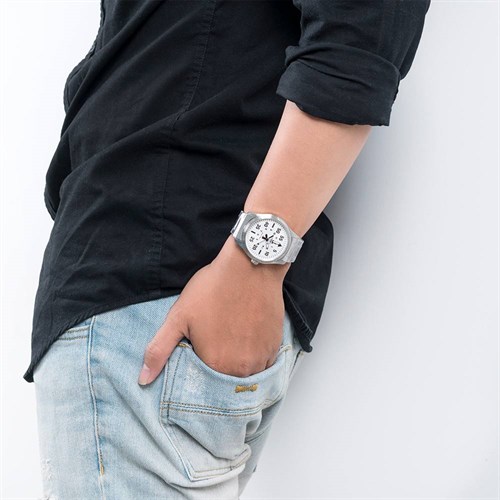 Đồng hồ ORIENT 42 mm Nam FUNG2002W0 Màu Bạc