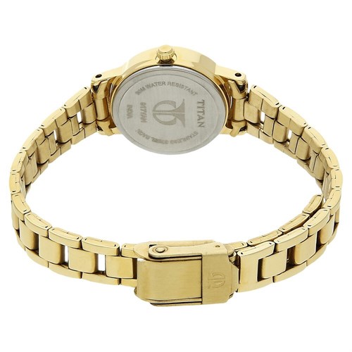 Đồng hồ TITAN 20 mm Nữ 917YM12 Màu Vàng