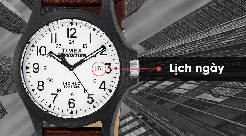 Đồng hồ nam Timex TW4B08200 có ô lịch ngày ở vị trí 3 giờ Đồng hồ nam Timex TW4B08200 có ô lịch ngày ở vị trí 3 giờ