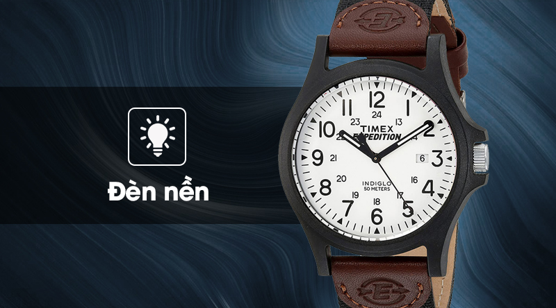 Đồng hồ nam Timex TW4B08200 có đèn nền sáng mạnh Đồng hồ nam Timex TW4B08200 có đèn nền sáng mạnh