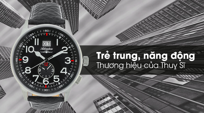 Đồng hồ nam Adriatica A1066.5224Q có thiết kế nam tính Đồng hồ nam Adriatica A1066.5224Q có thiết kế nam tính