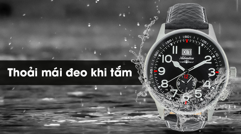Đồng hồ nam Adriatica A1066.5224Q có khả năng chống nước 5 ATM Đồng hồ nam Adriatica A1066.5224Q có khả năng chống nước 5 ATM