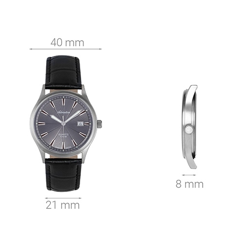 Đồng hồ ADRIATICA 40 mm Nam A1171.4216Q Màu Đen