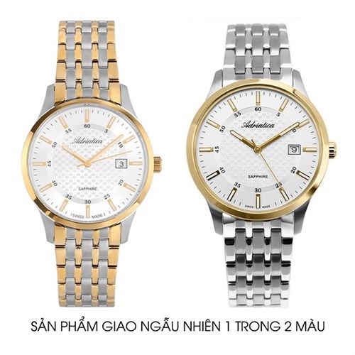 Đồng hồ ADRIATICA 40 mm Nam A1256.2113Q Màu Bạc