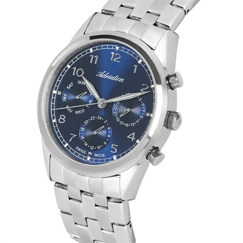 Đồng hồ ADRIATICA 44 mm Nam A8259.5125QF Màu Bạc