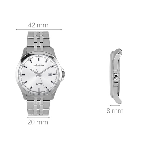 Đồng hồ ADRIATICA 42 mm Nam A8304.5113Q Màu Bạc