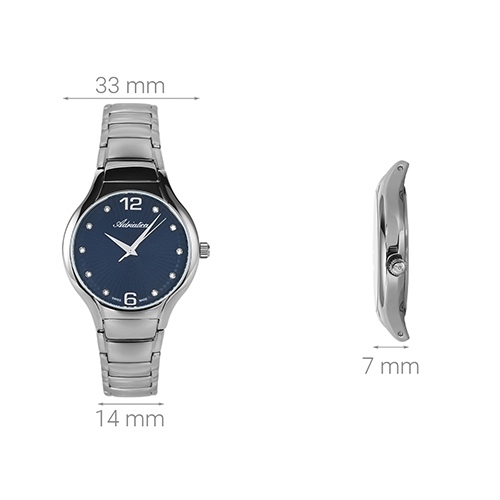Đồng hồ ADRIATICA 33 mm Nữ A3798.5175Q Màu Bạc