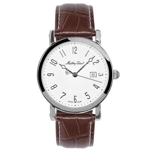 Đồng hồ MATHEY TISSOT City Leather 38 mm Nam H611251AG Màu Nâu