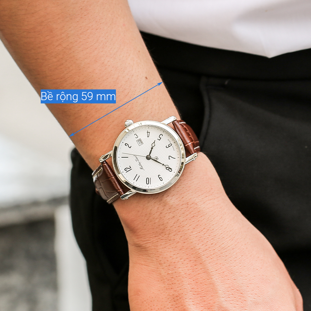 Đồng hồ MATHEY TISSOT City Leather 38 mm Nam H611251AG