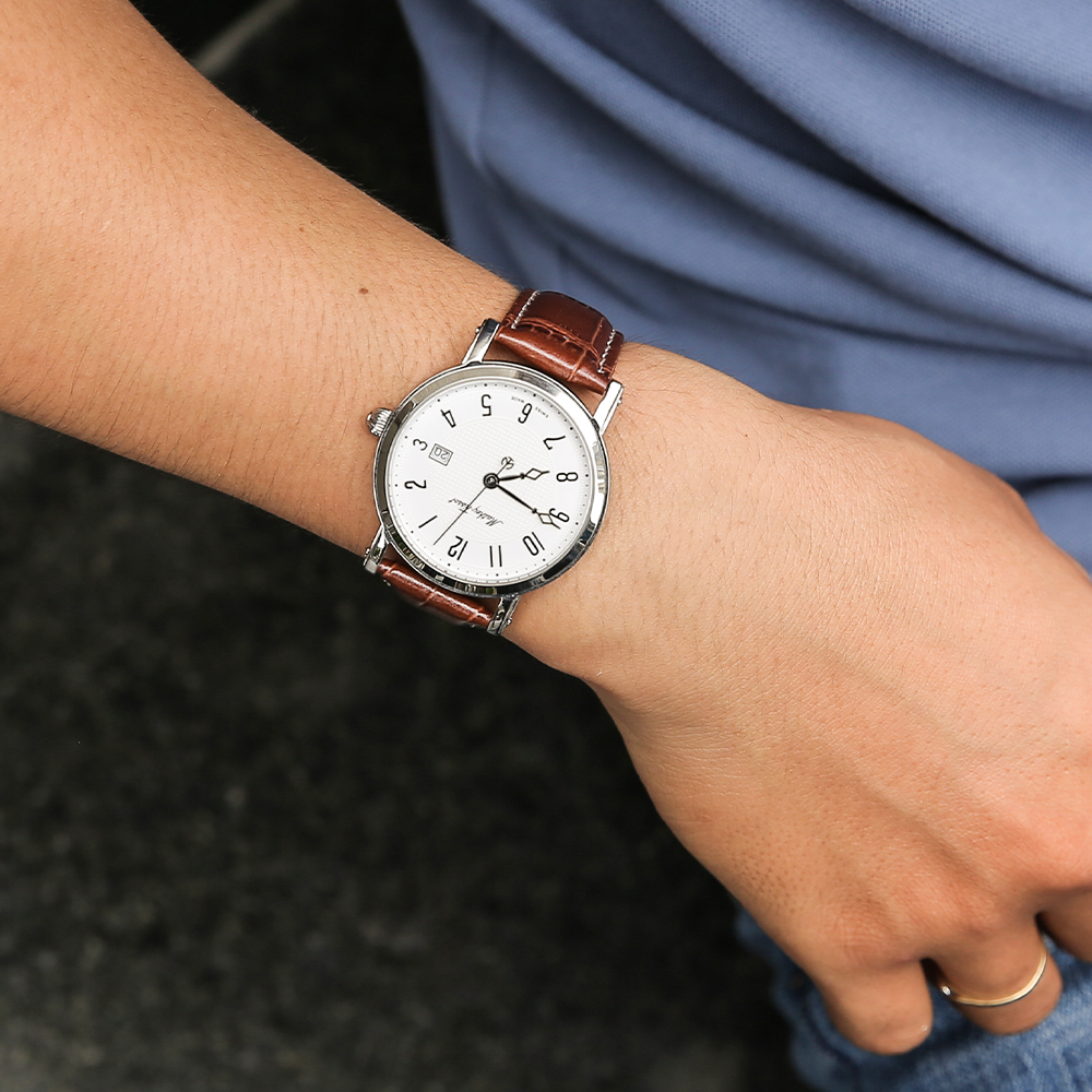 Đồng hồ MATHEY TISSOT City Leather 38 mm Nam H611251AG