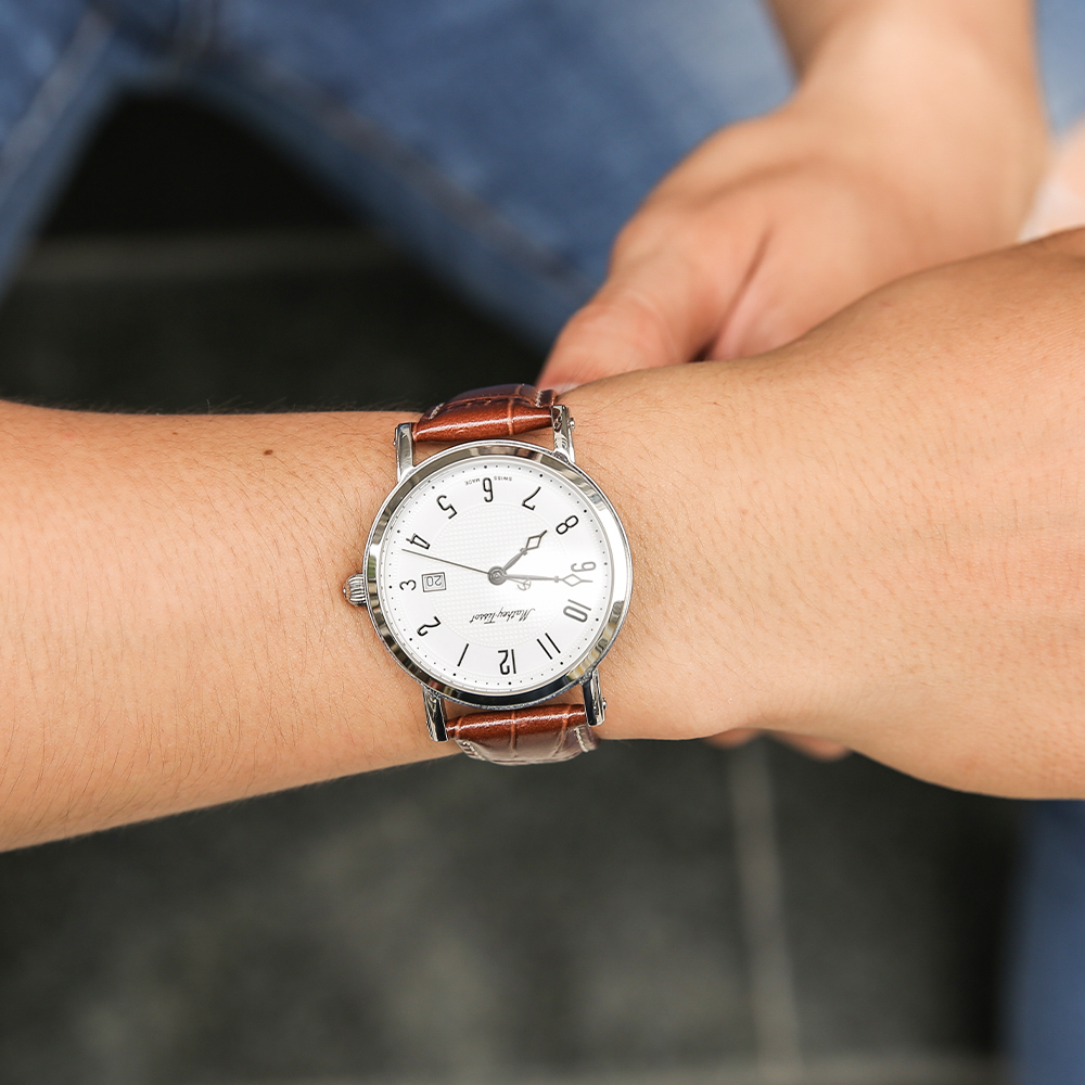 Đồng hồ MATHEY TISSOT City Leather 38 mm Nam H611251AG