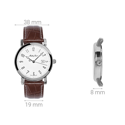 Đồng hồ MATHEY TISSOT City Leather 38 mm Nam H611251AG Màu Nâu