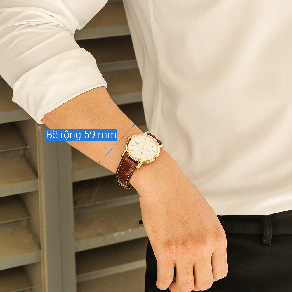 Đồng hồ MATHEY TISSOT City Leather 38 mm Nam H611251PI