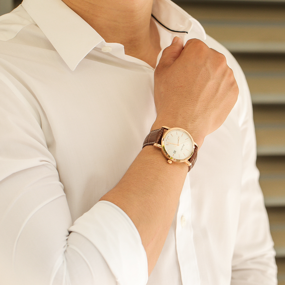 Đồng hồ MATHEY TISSOT City Leather 38 mm Nam H611251PI